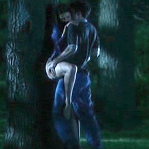 Jessica Pare Sex Against A Tree In Lost And Delirious Movie