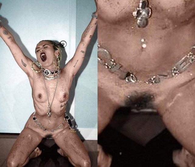 Miley Cyrus pussy while partying