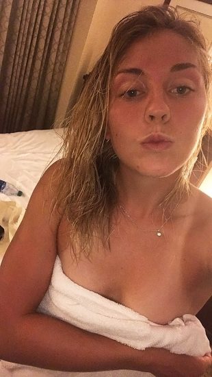 Carina Witthoft naked with towel
